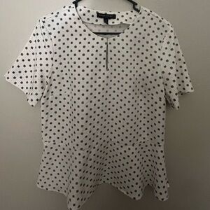 Banana Republic Patterned Peplum Top